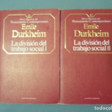 Libros de segunda mano: LA DIVISIÓN DEL TRABAJO SOCIAL - ÉMILE DURKHEIM.. Lote 196234161