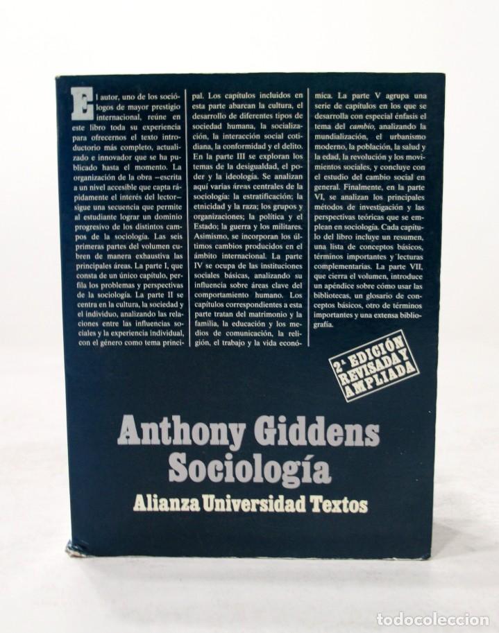 Libros de segunda mano: Sociolog&iacute;a - Anthony Giddens - 2&ordf; Edici&oacute;n - Foto 1