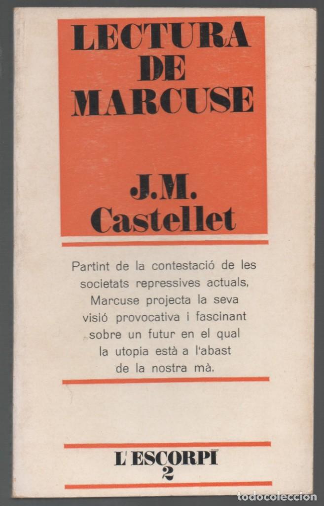 Libros de segunda mano: Lectura de Marcuse. J.M. Castellet - Foto 1