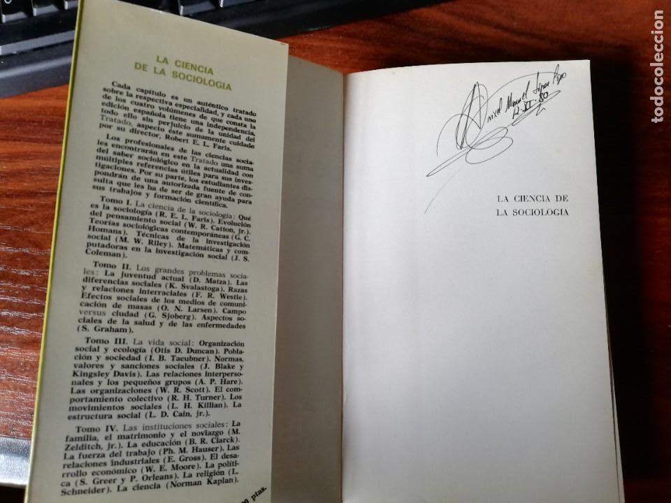 Libros de segunda mano: LA CIENCIA DE LA SOCIOLOG&Iacute;A - ROBERT E. L. FARIS - Foto 2