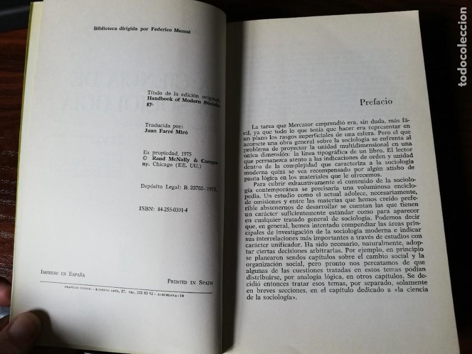 Libros de segunda mano: LA CIENCIA DE LA SOCIOLOG&Iacute;A - ROBERT E. L. FARIS - Foto 3