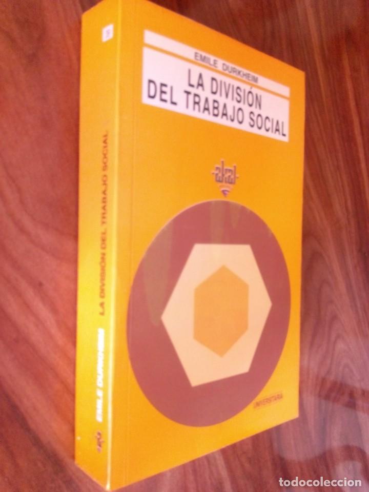 la división del trabajo social. emile durkheim. Comprar