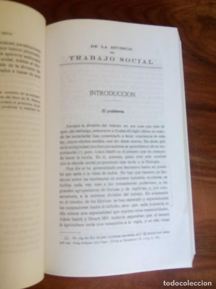 la división del trabajo social. emile durkheim. Comprar