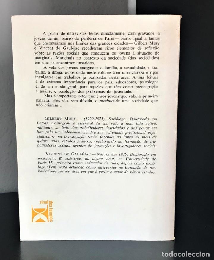 Libros de segunda mano: Os Jovens Marginais de Mury e Vincent de Gaulejac - Foto 2