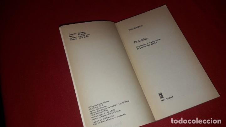 Libros de segunda mano: EL SUICIDIO. EMILE DURKHEIM - Foto 3