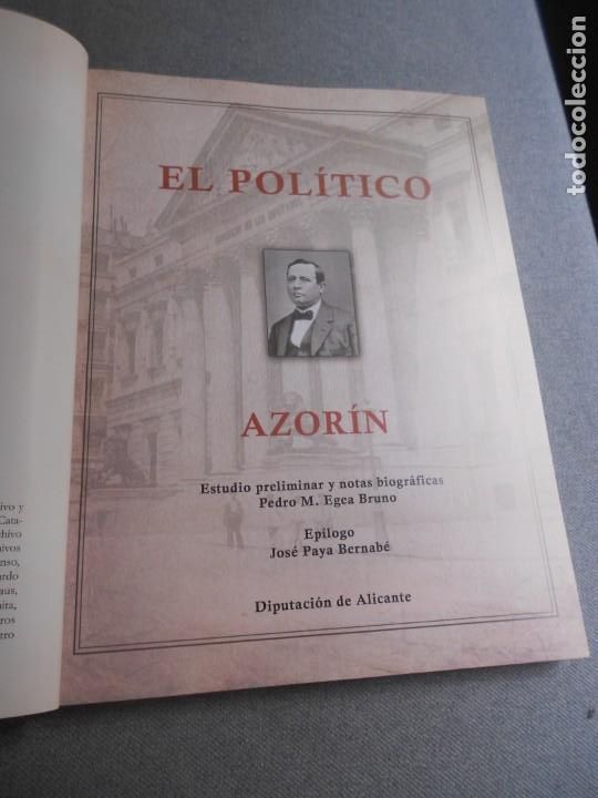 Libros de segunda mano: EL POLITICO AZORIN - Foto 4
