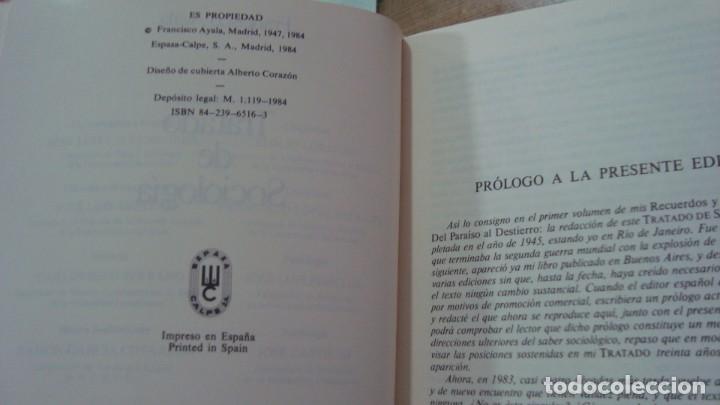 Libros de segunda mano: TRATADO DE SOCIOLOGIA - FRANCISCO AYALA - Foto 2