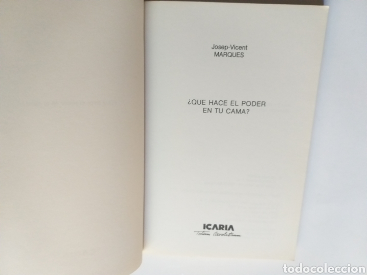 Libros de segunda mano: &iquest; Qu&eacute; hace el poder en tu cama ? Josep Vicent Marqu&eacute;s . Sexualidad - Foto 9