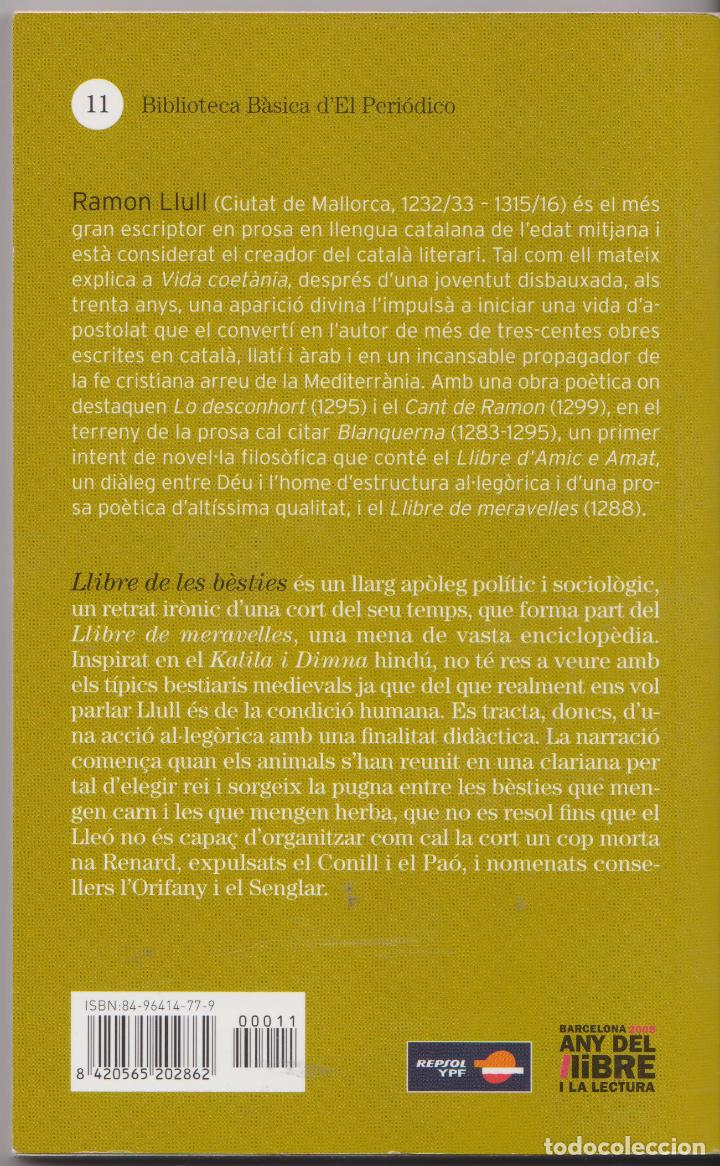 Libros de segunda mano: LLIBRE DE LES B&Egrave;STIES &ndash; RAMON LLULL - Foto 2