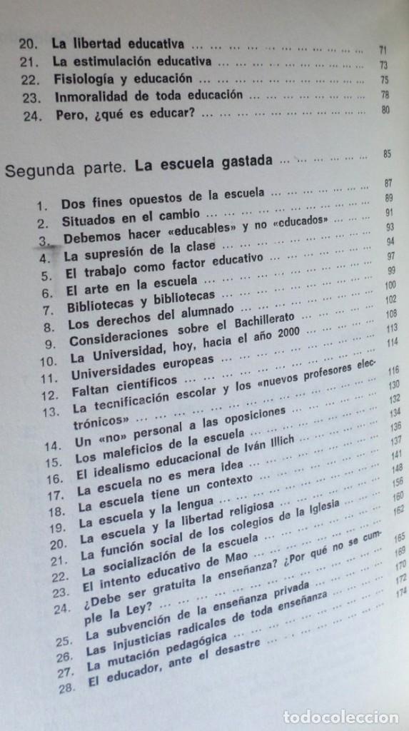 Libros de segunda mano: EDUCAR DE OTRA MANERA - Octavi Fullat - Foto 4