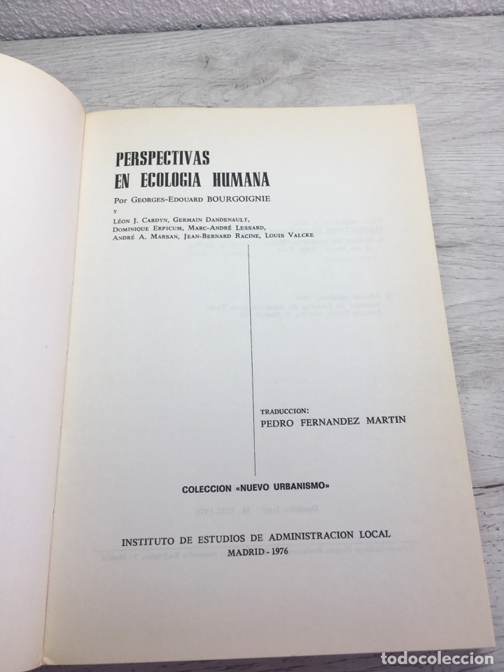 Libros de segunda mano: G. E. Bourgoignie. Perspectivas en ecolog&iacute;a humana - Foto 2