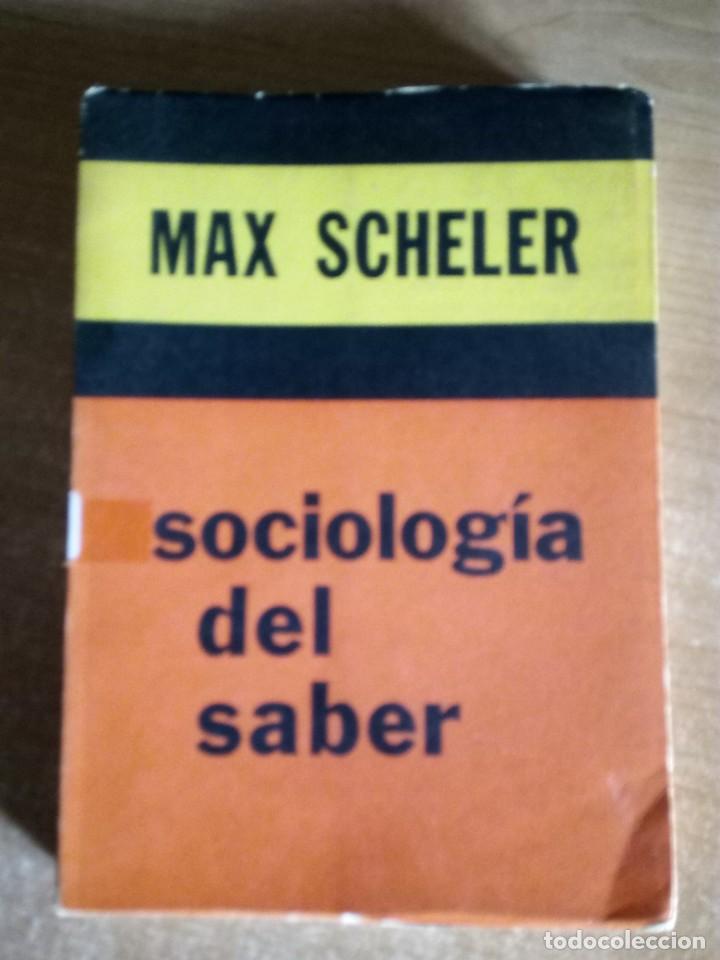 Libros de segunda mano: SOCIOLOGIA DEL SABER, MAX SCHELER - Foto 1