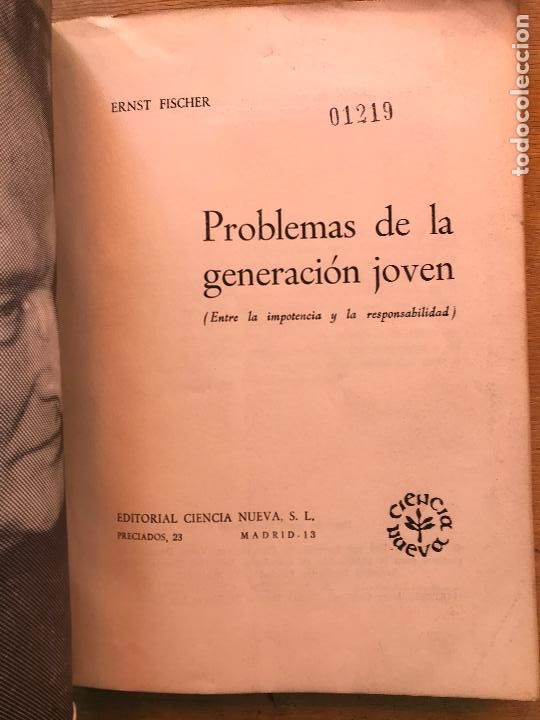 Libros de segunda mano: PROBLEMAS DE LA GENERACI&Oacute;N JOVEN. ERNST FISCHER. - Foto 2