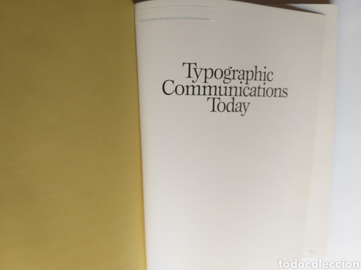 Libros de segunda mano: Typographic communications today. Eduard M.Gottschall. 1989 libro en ingl&eacute;s - Foto 6