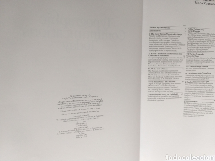 Libros de segunda mano: Typographic communications today. Eduard M.Gottschall. 1989 libro en ingl&eacute;s - Foto 8