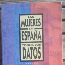 Libros de segunda mano: LAS MUJERES EN ESPAÑA. TODOS LOS DATOS. NÚMERO 1. INSTITUTO DE LA MUJER. 1989. IN FOLIO RUSTICA ILUS