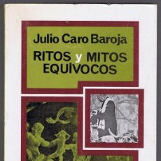 Libros de segunda mano: RITOS Y MITOS EQUIVOCOS JULIO CARO BAROJA