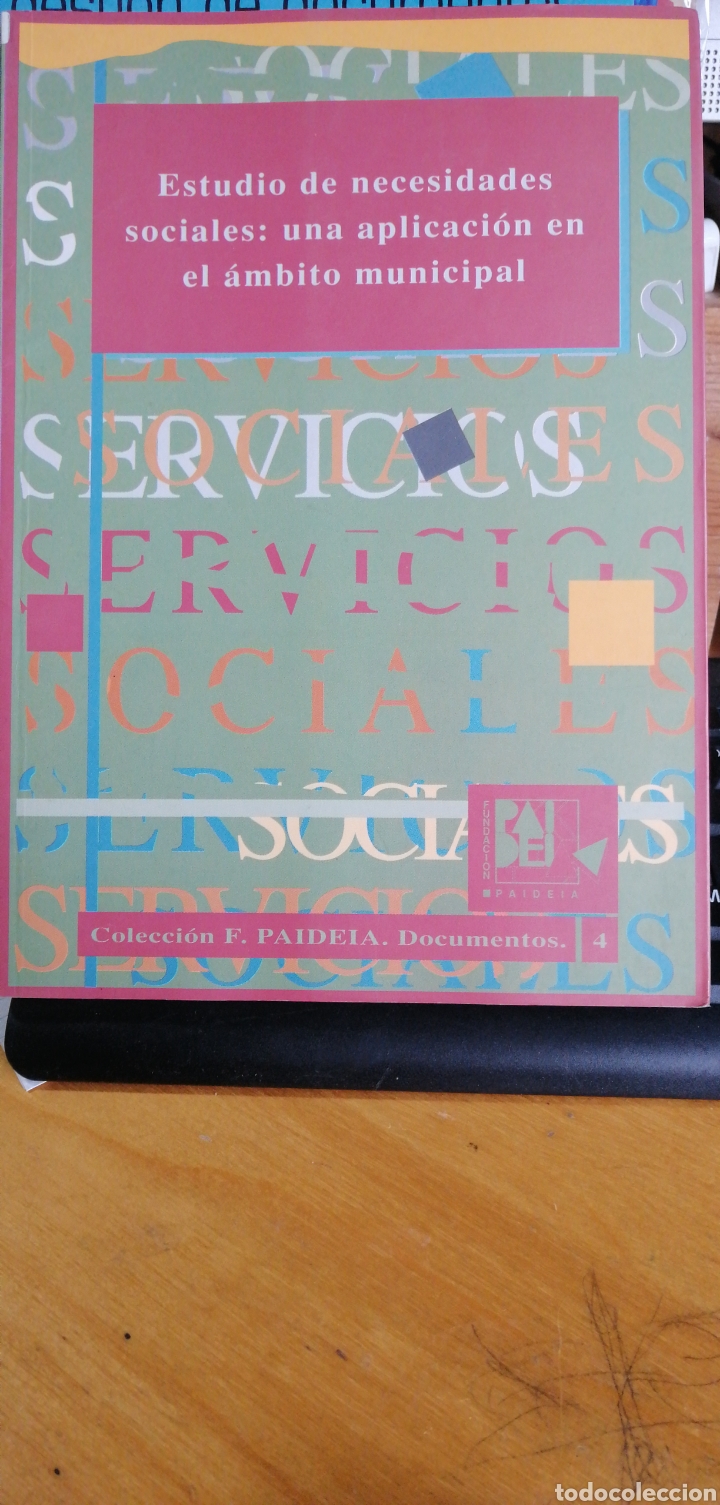 Libros de segunda mano: Estudio de necesidades sociales: una aplicacion en el ambito municipal. Fundacion Paideia. 1994 Cul