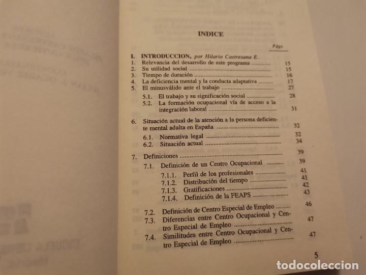 Libros de segunda mano: PROGRAMA INTEGRACI&Oacute;N LABORAL Y SOCIAL PERSONAS CON DISCAPACIDAD 1996 - Foto 3