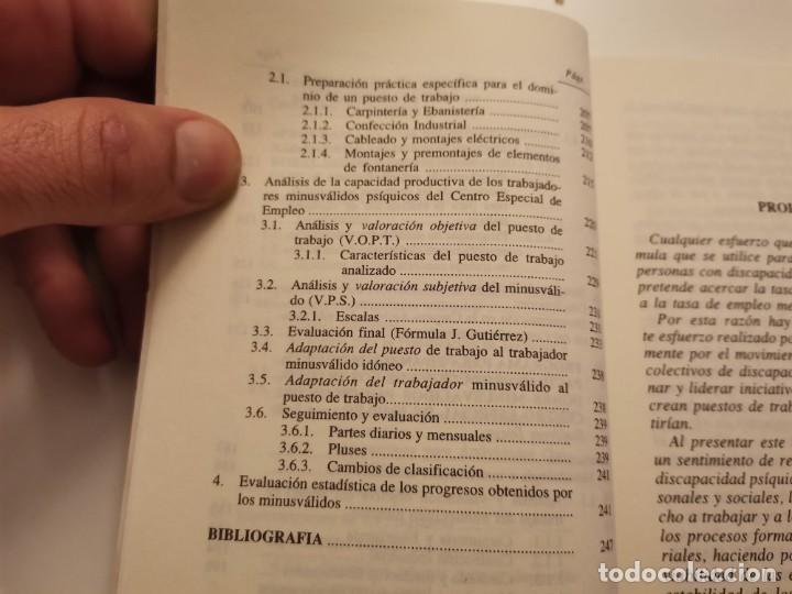 Libros de segunda mano: PROGRAMA INTEGRACI&Oacute;N LABORAL Y SOCIAL PERSONAS CON DISCAPACIDAD 1996 - Foto 5