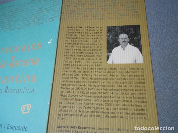 Libros de segunda mano: PERSONAJES DE LA ESCENA ALICANTINA - Foto 2