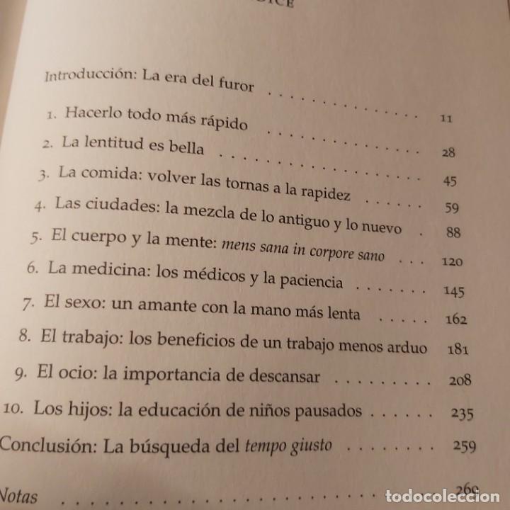 Libros de segunda mano: Elogio a la lentitud. Carl Honor&eacute;. - Foto 4