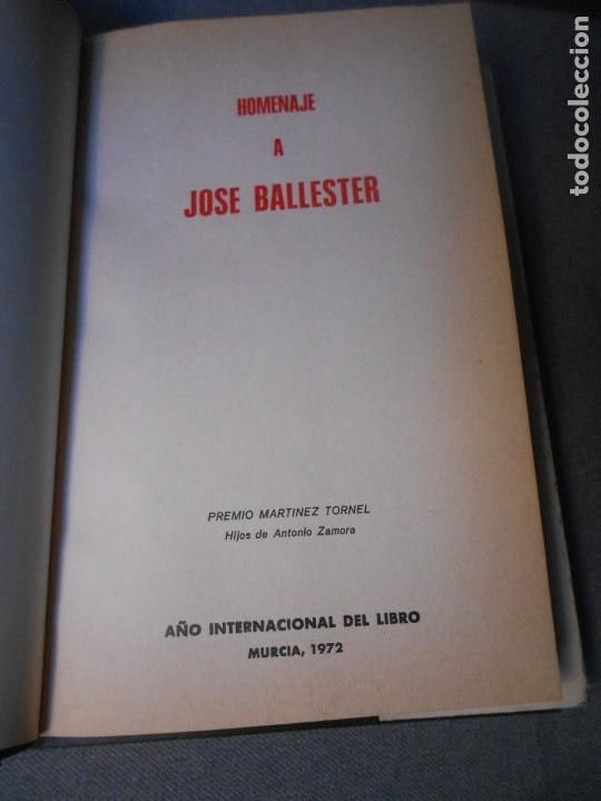 Libros de segunda mano: HOMENAJE A JOSE BALLESTER - Foto 5