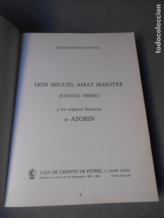 Libros de segunda mano: DON MIGUEL AMAT MESTRE - Foto 3