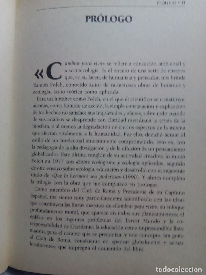 Libros de segunda mano: CAMBIAR PARA VIVIR / RAMON FOLCH - Foto 9