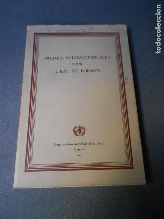 Libros de segunda mano: NORMES INTERNATINALES PER L&acute;&Eacute;AU DE BOISSON - Foto 1