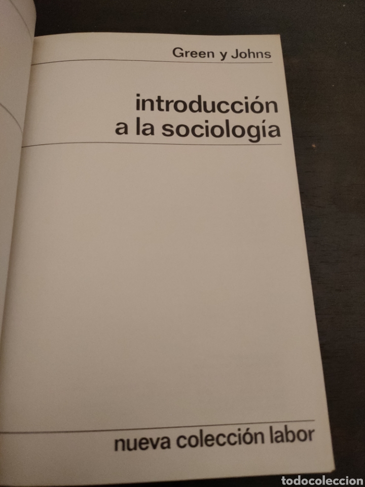 Libros de segunda mano: Introducci&oacute;n a la sociolog&iacute;a. Green y Johns. 1969. - Foto 2