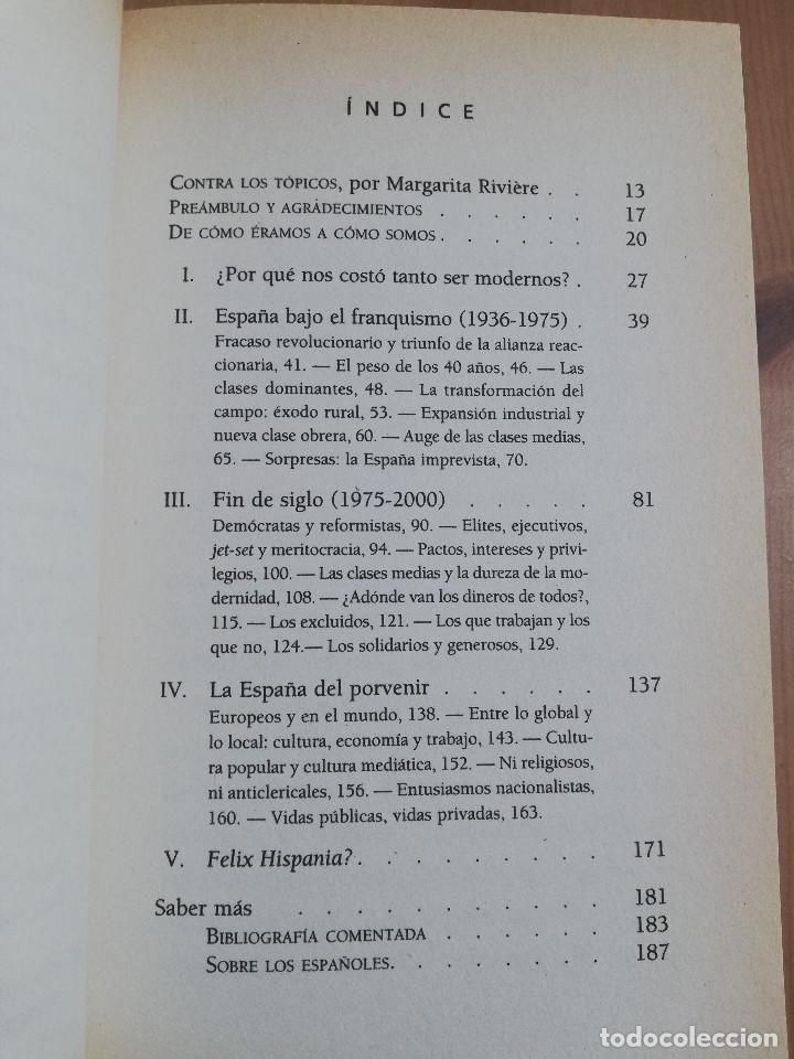 Libros de segunda mano: LOS ESPA&Ntilde;OLES (SALVADOR GINER) - Foto 3