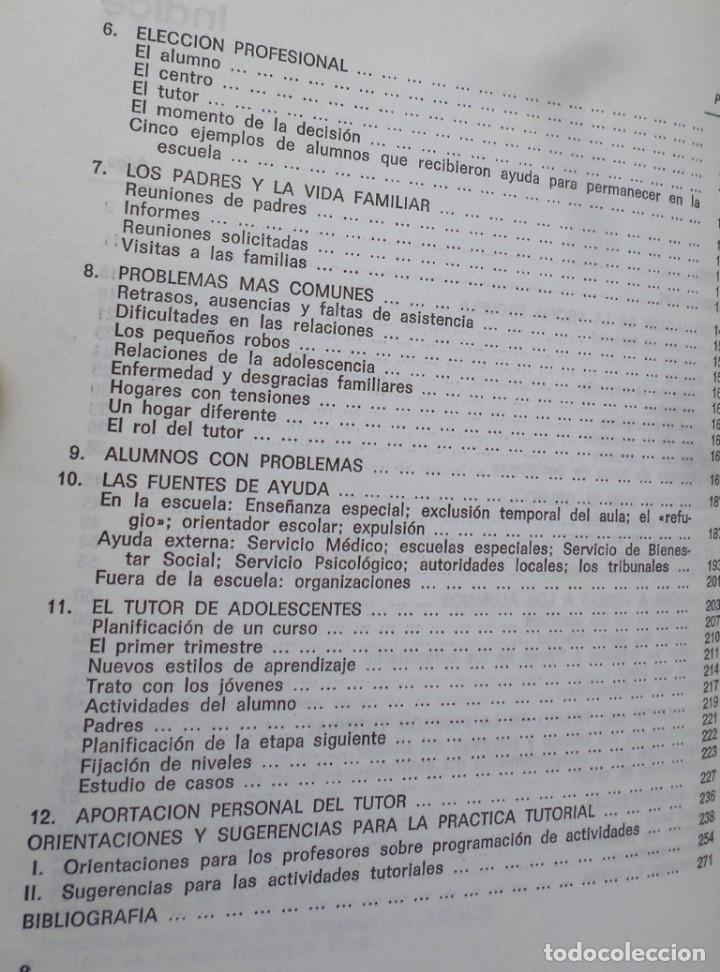 Libros de segunda mano: LA FUNCION TUTORIAL - Keith Blackbura- Ed. Narcea 1978 - Foto 4
