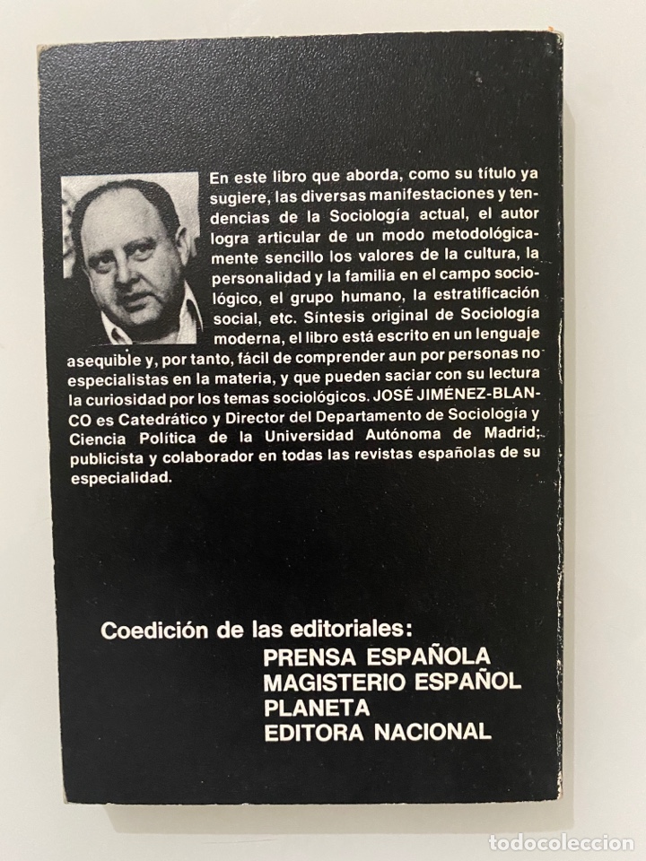 Libros de segunda mano: Introducci&oacute;n a la sociolog&iacute;a - JIM&Eacute;NEZ-BLANCO, Jos&eacute; - Foto 2