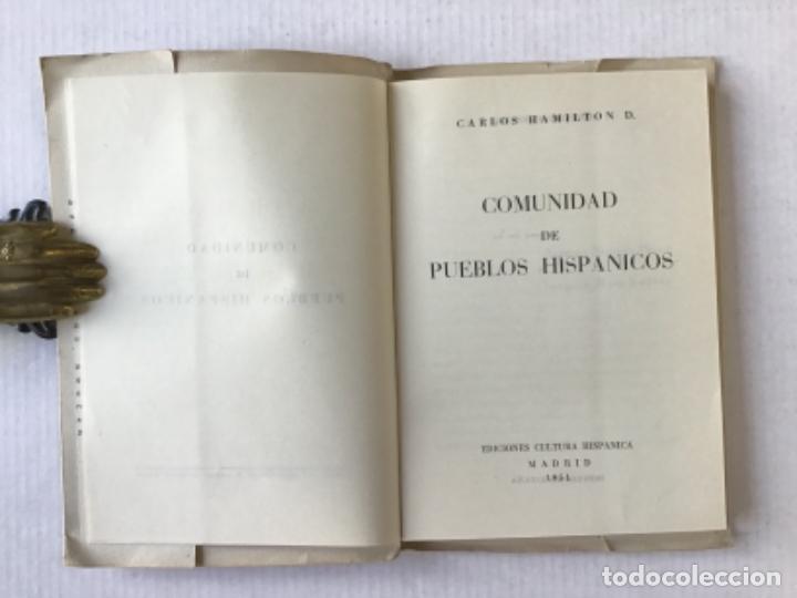 Libros de segunda mano: COMUNIDAD DE PUEBLOS HISP&Aacute;NICOS. - HAMILTON, Carlos. - Foto 2
