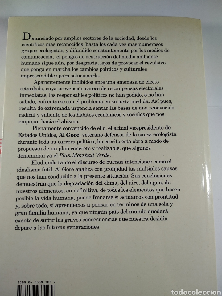 Libros de segunda mano: La Tierra en juego. Al Gore - Foto 2