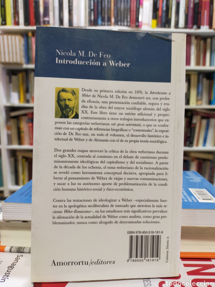 Libros de segunda mano: INTRODUCCI&Oacute;N A WEBER - NICOLA M. DE FEO - Foto 2