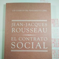 Libros de segunda mano: JEAN-JACQUES ROUSSEAU. EL CONTRATO SOCIAL