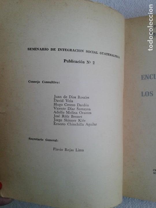 Libros de segunda mano: Richard N. ADAMS *ENCUESTA SOBRE LA CULTURA DE LADINOS EN GUATEMALA* 1964 Antropologìa Social - Foto 6 - 290614153