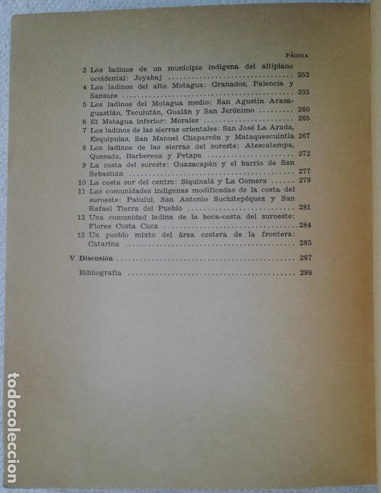 Libros de segunda mano: Richard N. ADAMS *ENCUESTA SOBRE LA CULTURA DE LADINOS EN GUATEMALA* 1964 Antropologìa Social - Foto 8 - 290614153