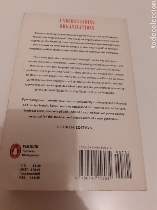 Libros de segunda mano: Understanding organisations, ingl&eacute;s, Charles Handy, 1993 - Foto 5