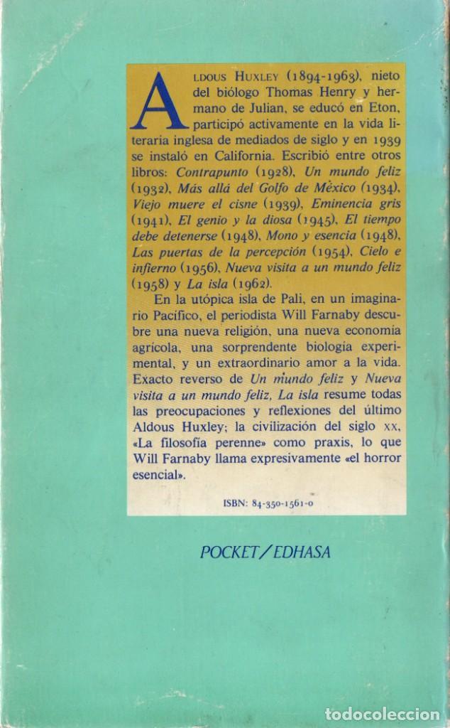 Libros de segunda mano: LA ISLA ALDOUS HUXLEY 1986 EDHASA - Foto 2