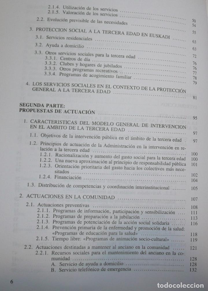 Libros de segunda mano: Plan Gerontol&oacute;gico de Euskadi (1994) - Documentos de Bienestar Social N&ordm; 57 - Foto 4
