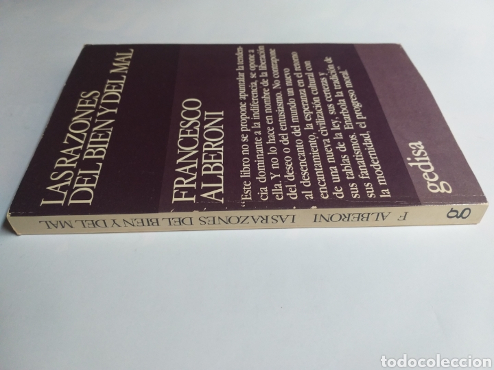 Libros de segunda mano: Las razones del bien y del mal Francisco Alberoni - Foto 3