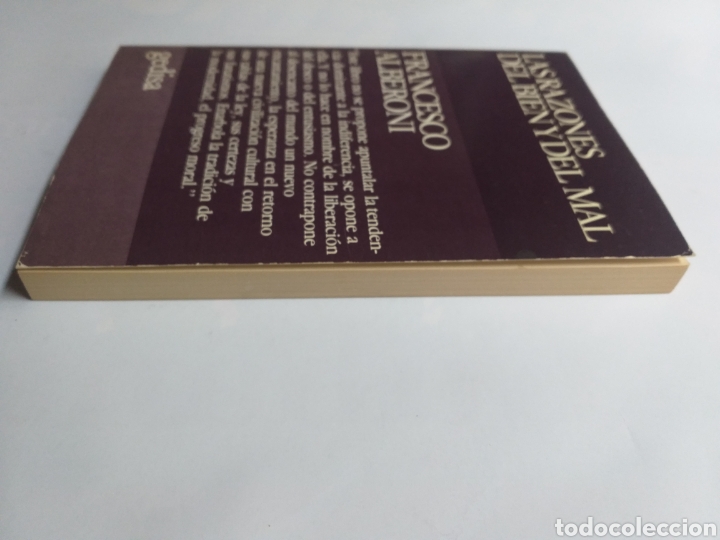 Libros de segunda mano: Las razones del bien y del mal Francisco Alberoni - Foto 4