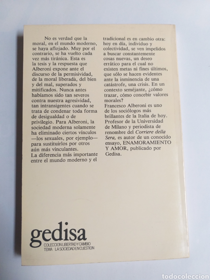 Libros de segunda mano: Las razones del bien y del mal Francisco Alberoni - Foto 5