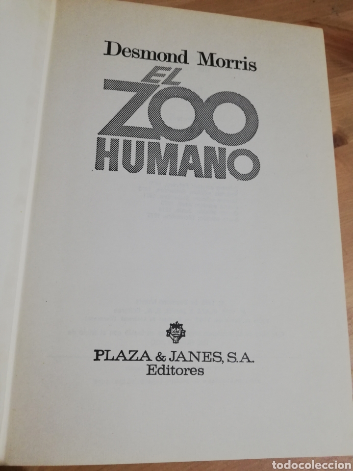 Libros de segunda mano: EL ZOO HUMANO (DESMOND MORRIS) - Foto 2