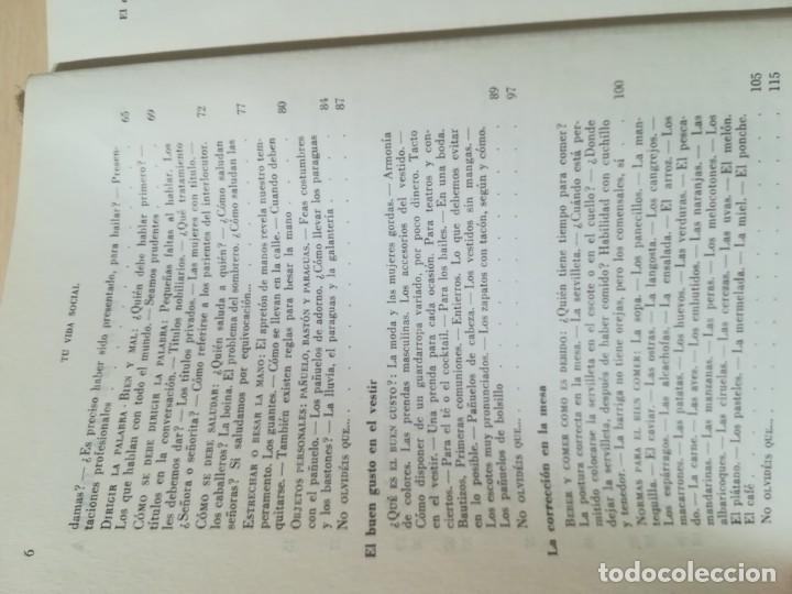 Libros de segunda mano: TU VIDA SOCIAL / OHEIM / DAIMON / AL83 - Foto 9