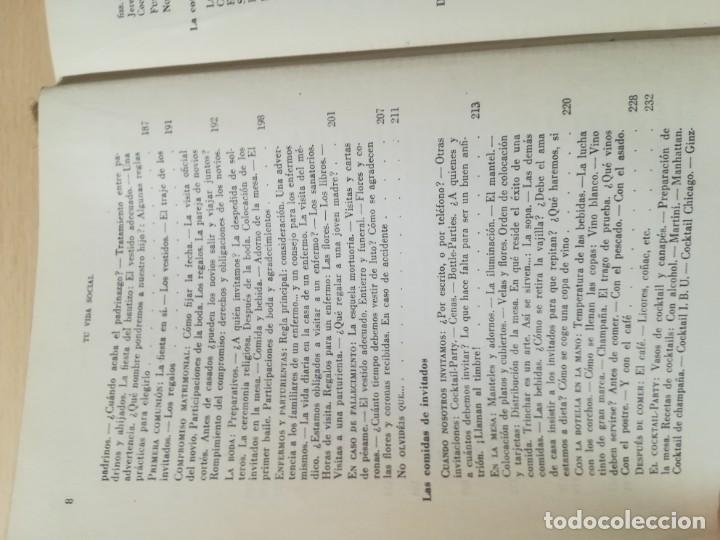 Libros de segunda mano: TU VIDA SOCIAL / OHEIM / DAIMON / AL83 - Foto 11