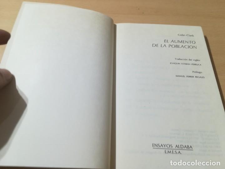 Libros de segunda mano: EL AUMENTO DE LA POBLACION / COLIN CLARK / ALDABA / AM54 - Foto 5